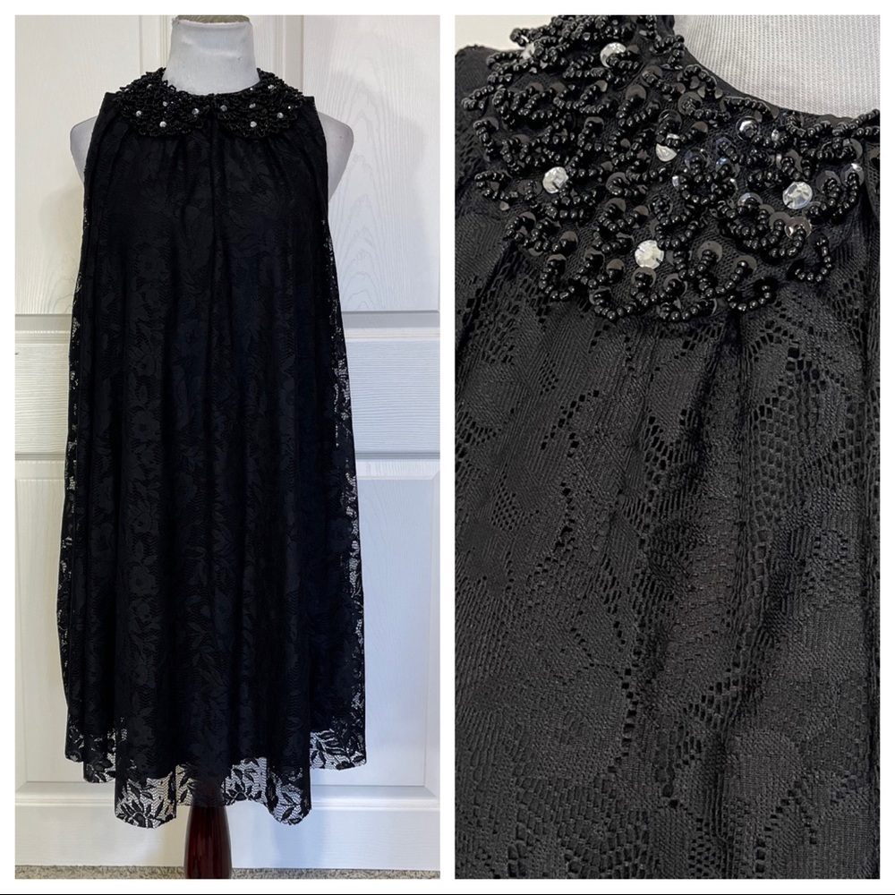 ASOS Maternity black lace dress